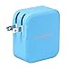 Lumsing 35W 7A 4-Port USB Wall Charger with Folding Plug Portable Travel Charger For iPhone 6 Plus, iPad, Samsung Galaxy S6 Edge(Blue)