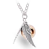 CG Costume Necklace Golden Snitch Wing Alloy Fancy Anime