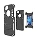 iPhone 7 Case TORUBIA Anti-Drop Protector & Belt Clip & Kickstand & Card Holder Combo Heavy Duty Dual Layer Shockproof Full Body Extreme Protective Cover Holster for iPhone 7（Black）