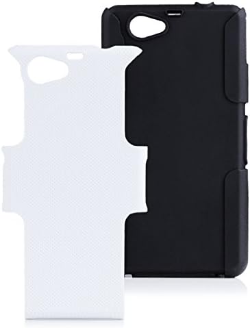 Sony Xperia Z1 Compact | iCues 2 Part Air Case White | [Screen Protector Included] heavy duty hard cover shookproof protection shell tough military protective durable rugged boys lifeproof men