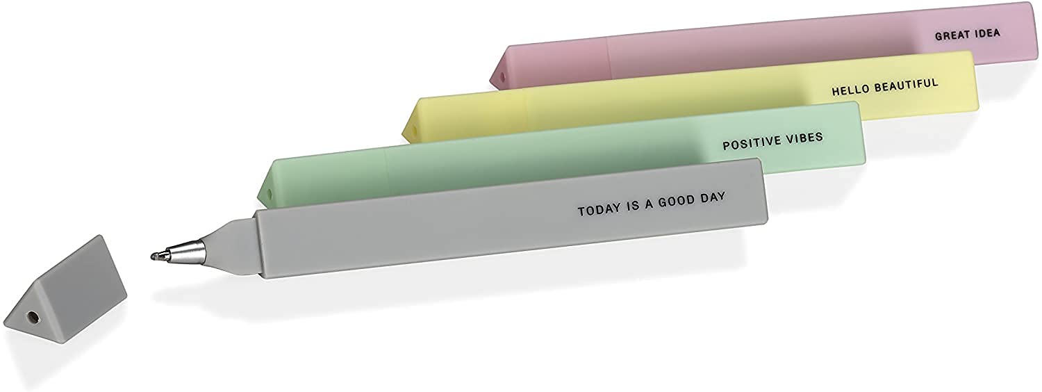 Positive Pens - Soft Touch, Set of 4