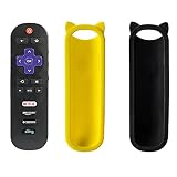 Remote Control for TCL ROKU TV RC280 28S305 32S305 40S305 43S305 49S305 32FS4610R 32S800 32S850 32S3700 55FS3700 48FS3700 32S3850 32S3800 43FP110 48FS3750 w/Yellow or Black Protective Silicone Cover