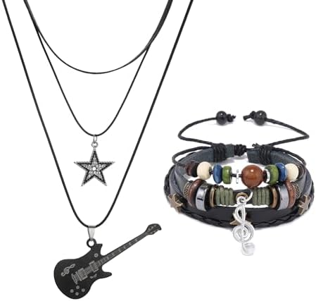 Amazon.com: RechicGu Multilayer Y2k Star Necklace Fairy Grunge