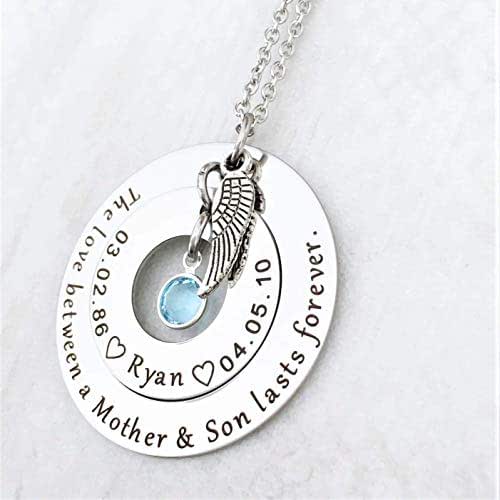 Loss of a Son Memorial Necklace for Mom The
