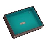 OFFER 25% OFF | Stackers | Jewelry Box | classic chocolate brown & bright teal deep stacker