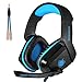 PHOINIKAS H1 3.5MM Xbox One Gaming Headset,PS4 Headset for PC, Laptop, Mac, iPad, Nintendo Switch Games, Over Ear Headphone with Microphone，Bass Surround，LED Light,Soft Memory Earmuffs(Blue)thumb 1