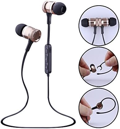 Sport Bluetooth Headphones, Lecoolife V4.1 Stereo In-Ear Headset Noise Cancelling Sweatproof Lightweight Magnetic Earphones Secure Fit for Running Sport Gym Jogging Exercise with Mic