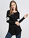 etuoji Fashion Women T-Shirt Baseball Long Blouse Casual Long Sleeve