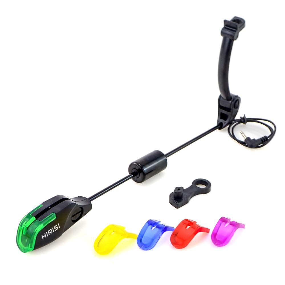 Hirisi Tackle Carp Fishing Swinger Hanger LED Illuminated Bite Alarm for Fishing Bite Alarm Pack of 1