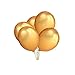 LeeSky 100 Pack 12 Inches Gold Color Latex Balloons Party Decoration Accessories & Party Favors