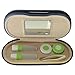 Evelots® Glasses & Contacts Case, Contact Lens Hard Case Assorted Colors, Navy
