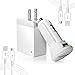 Fast Charge Travel Charger Adaptive Fast Charger Kit for Samsung Galaxy S7/S7 Edge/S6/Note4/S3,USB Type B True Digital Adaptive Fast Charging, Quick Charge 3.0 Kit