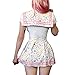 Littleforbig Cotton Romper Onesie Pajamas Bodysuit - Magical Onesie Skirt Set Multicolor 3XL