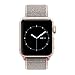 BEA FASHION For Apple Watch Band Soft Breathable Woven Nylon Replacement Sport Loop Band for Apple Watch Series 3/2/1 (Pink Sand, 42mm)