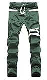 MR. R Men's Breathable Athletic Drawstring Stripes Jogger Sweatpants