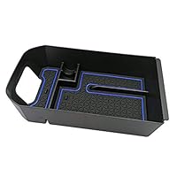 Namever Car Center Console Armrest Storage Box Organizer Tray for T-oyota RAV4 19-20 Blue