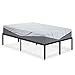 SLEEPLACE 18 Inch High Profile Heavy Duty Steel Slat / Mattress Foundation / Bed Frame, Full