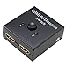 2x1 HDMI Switch, 1x2 HDMI Splitter, AGPtek HDMI Bi-direction 1080P 3D full HDCP passthrough Splitter -Switcher A-B AB A/B