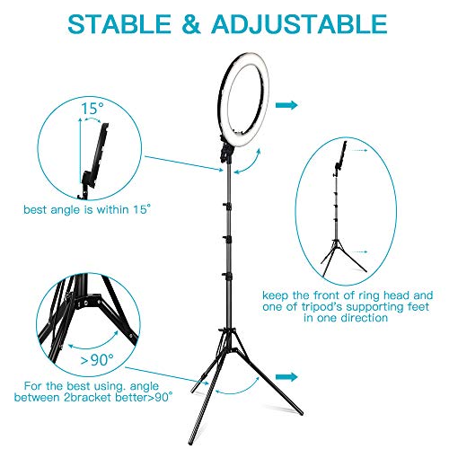 4 18+Inch+Lighting+Dimmable+Bluetooth+Shooting