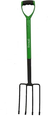 Easy Shopping Spade Fork Set Garden Rake Hoe Head Handled 2 pc view 4