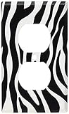 Art Plates - Zebra Print Switch Plate - Outlet Cover