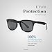 Polarized Sunglasses for Men Women - Memory Material Durable & Lightweight - UV 400 Protection with Case