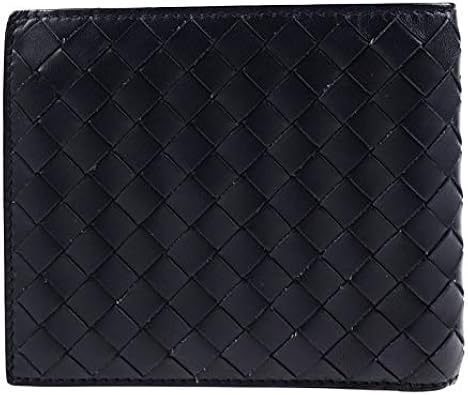 Amazon ボッテガヴェネタ Bottegaveneta イントレチャート 二つ折り財布 イントレチャート ダークネイビー レザー メンズ Bottega Veneta ボッテガヴェネタ メンズバッグ 財布
