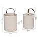 LA JOLIE MUSE Wall Hanging Storage Baskets - Set of 2 Small Cotton Rope Handle Nursery Storage Organizer with Planters