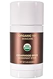 ORGANIC 101 Cedarwood Spice USDA Certified, All Natural, Extra-Strength Deodorant No Aluminum, Parabens, Other Toxic Chemicals Stay Clean, Smell Fresh 3.25 oz