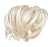 HAIR EXTENSION SCRUNCHIE PLATINUM BLONDE BUN UP DO DOWN DO SPIKY TWISTER ELAS... Synthetic