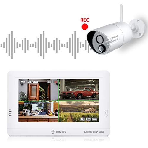 Sequro GuardPro2 1080P Long Range Security Camera System Wireless with
