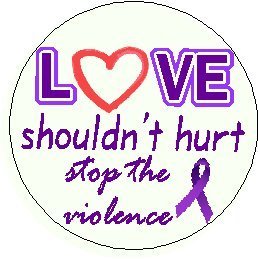 Amazon.com: Love Shouldn't Hurt - Stop the Violence 1.25" Magnet