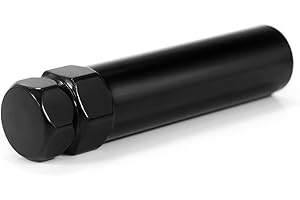 JiiinMiiin 7 Point Spline Lug Nut Tuner Socket Key Tool, 3.5" Height, 0.9" Inner Diameter, Compatible with 19mm 3/4 and 21mm 