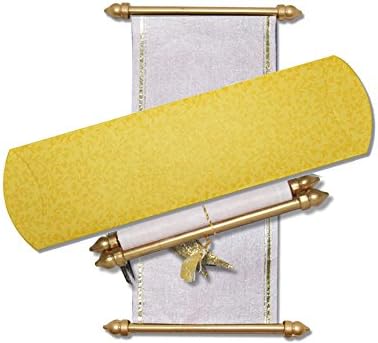 Small Size Scroll Invitations, Mini Scrolls (10 pcs) (Yellow)
