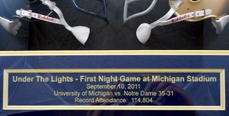 Amazon.com: Michigan Notre Dame bajo las luces fútbol 3d ...