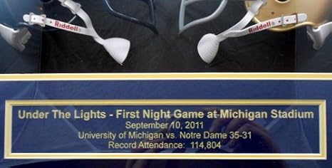 Amazon.com: Michigan Notre Dame bajo las luces fútbol 3d ...