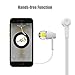 Mxstudio Stereo Sound Headphones Wired Earphones In-Ear Earphones with Volume Control Earbuds with Mic White