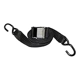 Gunwale Straps - SGT KNOTS - Marine Trailer Tie Down Accessories for Boats - Heavy Duty Cam Buckle Transom Strap - Zinc Plated Hooks - Durable Webbing - Trailer to Boat Safety Tie Downs with Hook