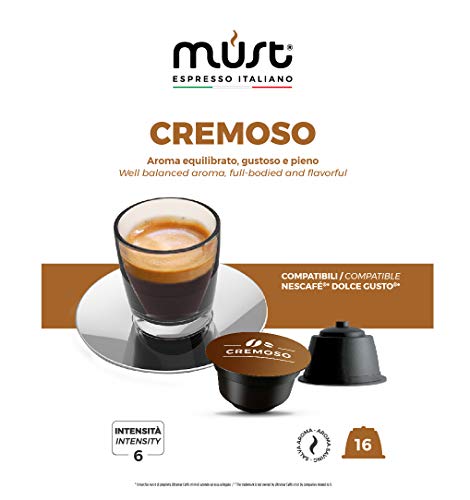 MUST 50 Kaffeekapseln Selbstgeschützt in 100% Recycelbarem Kunststoff, Cremige Mischungsintensität 6/8 Anzeige in Box… – Bild 3