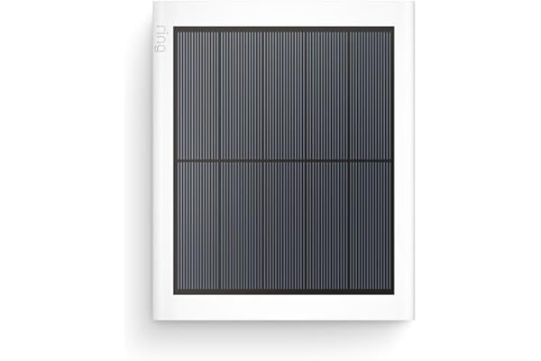 Ring Solar Panel — Compatible with Battery Doorbell (newest model), Ring Battery Doorbell Plus (newest model), Ring Battery Doorbell Pro (newest model), White