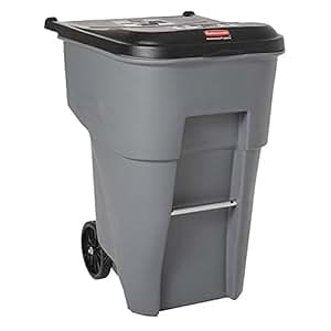Rubbermaid® Botes de Basura con Llantas - 189lts, Gris: Amazon.com.mx