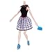 25pcs Barbie Doll Accessories=5pcs Handmade Wedding Dress+10 Pairs Shoes+10pcs Handbag Shoulderbag