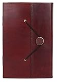 Handmade Leather Journal/Writing Notebook/Bound Daily Notepad For Men & Women Unlined Paper Medium 8.5 x 5.5 Inches, Writing Pad Anniversary Gift for Him & Her