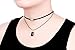 Uniqhia Leather Chain Necklace for Women Girls Choker Tassel Necklace Velvet Length Adjustable