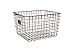 Spectrum Diversified Wire Storage Basket, Vintage Locker Basket Style, Rustic Farmhouse Chic, Steel Storage for Closets, Pantry, Kitchen, Garage, Bathroom & More, Medium, Industrial Gray