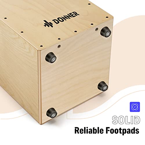 Ocean Drum Donner Cajon Box Drum - Full Size Birchwood Beat