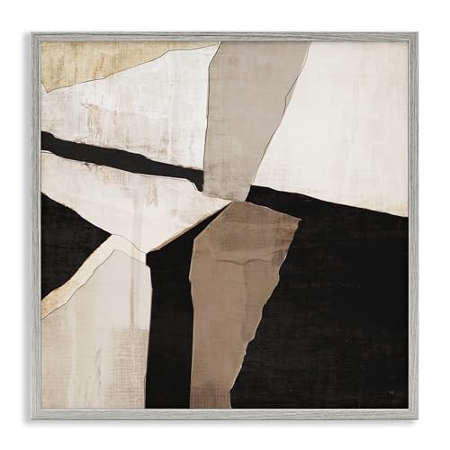 Sci Fi Abstract Geometric Fragments, 24 x 24 Inch Framed Giclée Print