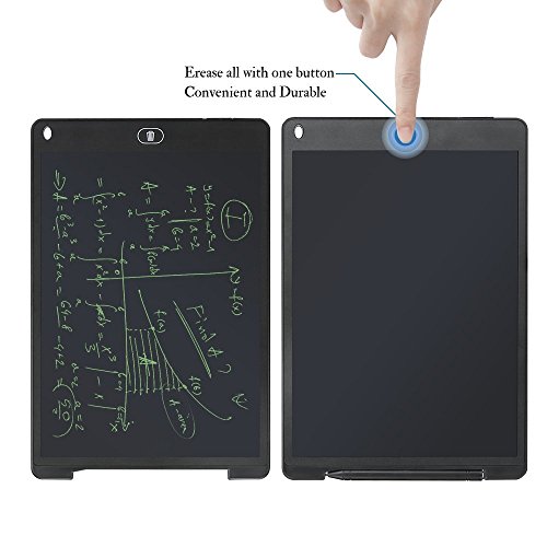 LCD Writing Tablet 12 Inch HUIXIANG Erasable Electronic Drawing Board Digital Paperless Doodle Pad with Stylus Gift for School Student Kids Birthday Present for Friends and Speech Difficulties ï¼ˆRedï¼‰