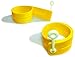 Fusionbrands EggXactRing Adjustible Silicone Egg Ring and Food Ring for Baking, Molding and Presenting, Yellow