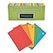 Wopeite Blank Flash Dispenser Box Cards with Rings in Assorted Colors 1000 Index Cards Single Hole Punched with 5 Rings,3.07 X 2.1 inches